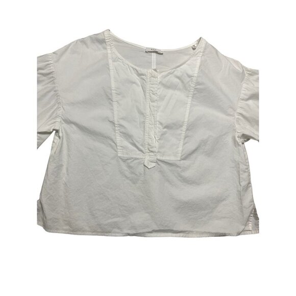 A.L.C. Kyrie White Cotton Top-sz 10 - Picture 11 of 12